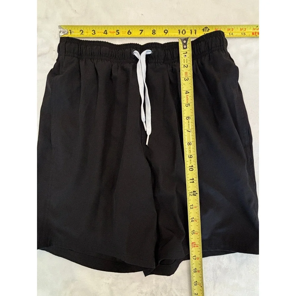 Old Navy Mens Swim Trunks Black Board Shorts Mesh Lining Small S RN54023